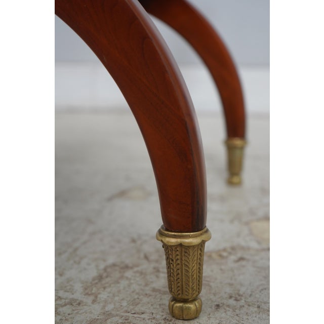 John Widdicomb Mahogany French Empire Bench Recamier For Sale - Image 9 of 14
