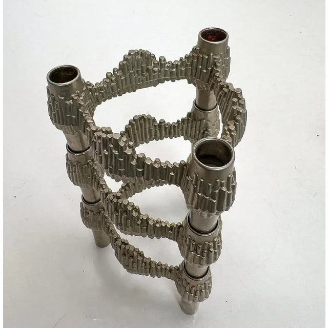 1970s Brutalist Candleholders from Quist, 1970s, Set of 3 For Sale - Image 5 of 11