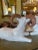 Antique White Mid 20th Century Italian Glazed Terra Cotta Rams- a Pair For Sale - Image 8 of 10
