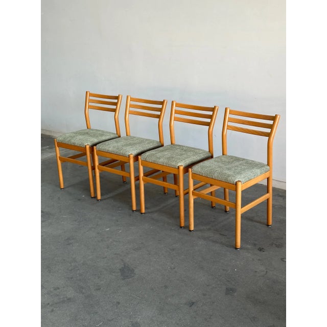 1980s Swedish Dining Chairs - Set of Four For Sale - Image 4 of 12