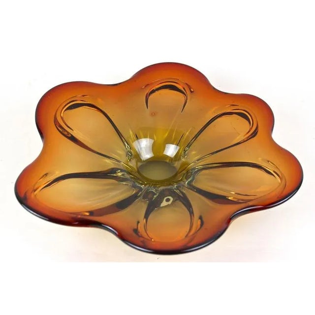 1970s Amber Murano Glass Centerpiece, 1970s For Sale - Image 5 of 18