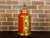19th Century English Chinoiserie Tea Tin Red and Gold Canister Made into a Table Lamp For Sale - Image 10 of 11