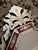 1950s Wall Mirror Red Venetian Octagonal Etched Glass Floral Hollywood Regency For Sale - Image 5 of 8