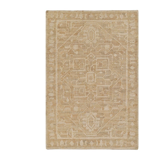 Momeni Nirvana Ivory Hand Woven Area Rug 5'3" X 7'6" For Sale