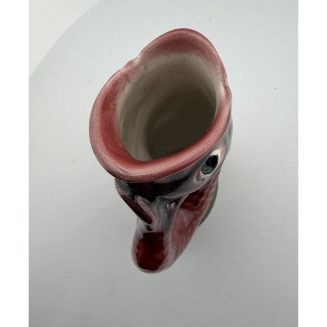 Vintage MCM Jay Willfred Open Mouth Fish Vase Andrea by Sadek Portugal For Sale - Image 4 of 7