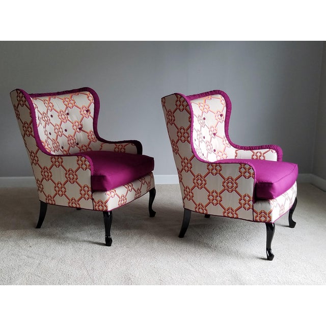 Vintage Wingback Chairs a Pair Chairish