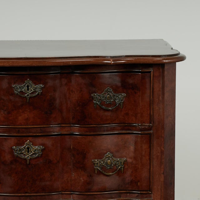 Antique Dutch Burled Wood Commode or Chest For Sale - Image 4 of 17
