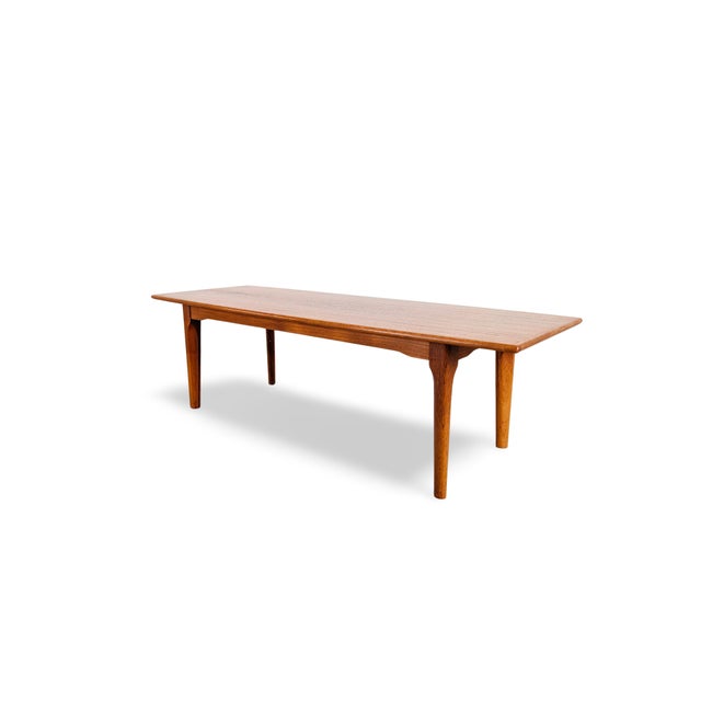 Mid-Century Modern Danish Oak Coffee Table For Sale - Image 4 of 9