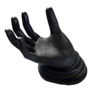 Black Hand Wall Sculpture For Sale