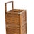 Antique 1910s Woven Splint Wood Rolling Cart Utility Basket / Wheeled Shopping Trolley For Sale - Image 10 of 18