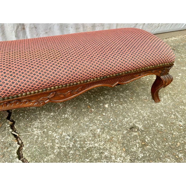 19th Century English Walnut Fireside Bench Footrest For Sale - Image 11 of 12