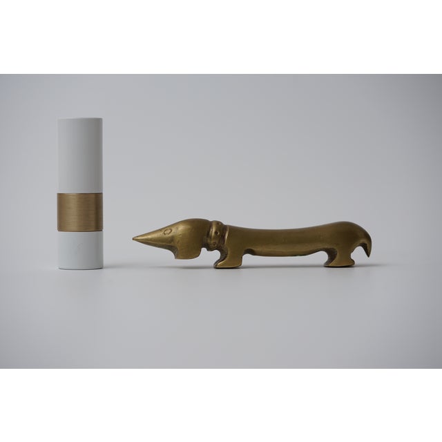 Vintage Brass Bottle Opener in the shape of a Dachshund by Walter Bosse for Herta Baller, 1950s For Sale - Image 10 of 11