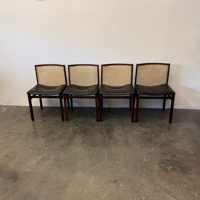 Vintage Chairs by Tito Agnoli for La Linea, 1957, Set of 4 For Sale - Image 3 of 12