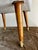 Wood Mid-Century Modern Tapered Walnut and Brass Footstool Ottoman in Textured Gray Tweed For Sale - Image 7 of 14