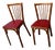 Vintage Bistro Chairs with Spindles and Imitation Leather Seats from Baumann, 1980s, Set of 2 For Sale