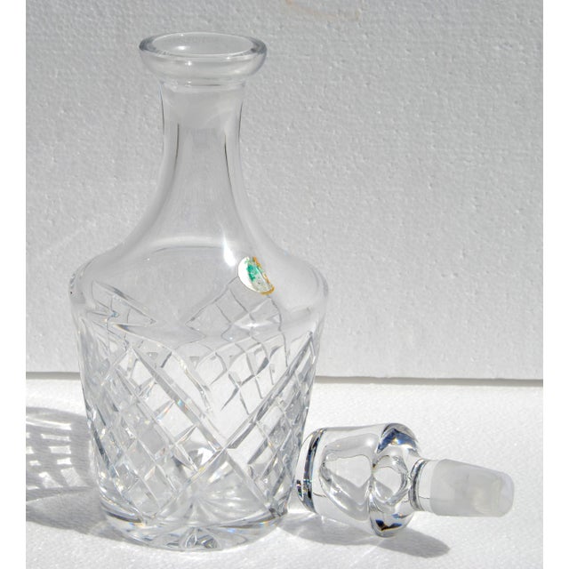 1950s 1950s Waterford Crystal Whiskey Spirit Liquor Decanter Handmade Cut Glass Pattern For Sale - Image 5 of 14