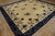 Antique Peking Chinese Classic Traditional Floral Ivory Square 1880s Rug For Sale - Image 10 of 11