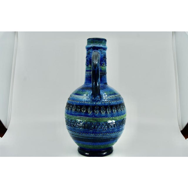 Large Rimini Blue Series Vase by Aldo Londi for Bitossi, 1960, in Very Good conditions. Designed 1960 to 1969 This piece...