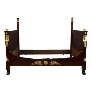 Antique Empire Bed in Mahogany, 1820 For Sale