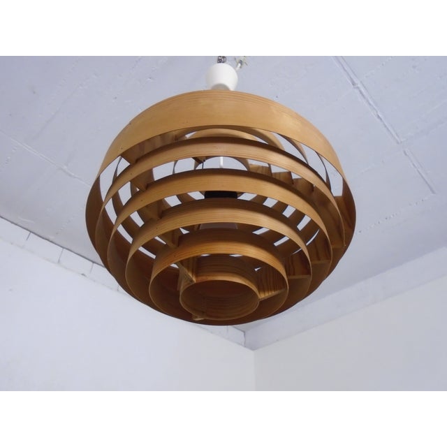Wooden Lamella Ceiling Lamp by Hans-Agne Jakobsson for Ab Markaryd, Sweden, 1960s For Sale - Image 10 of 15
