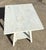 Vintage White Handpainted Mahogany Farmhouse Shabby Chic Two-Tier Side Table With Drawer For Sale - Image 9 of 12