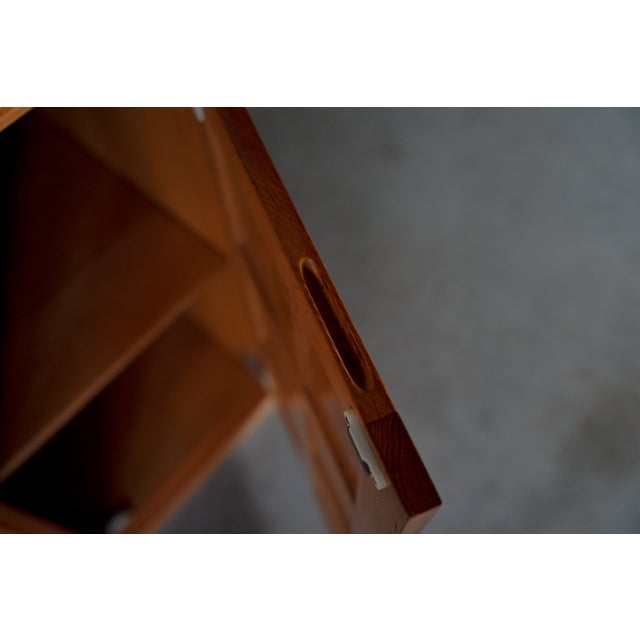 Brutalist Sideboard in Blond Oak, Belgium, 1980s For Sale - Image 4 of 7