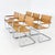 Metal Mid-Century Modern Bauhaus Leather B34 Armchairs by Mart Stam & Marcel Breuer for Fasem, Italy, 1985, Set of 6 For Sale - Image 7 of 18