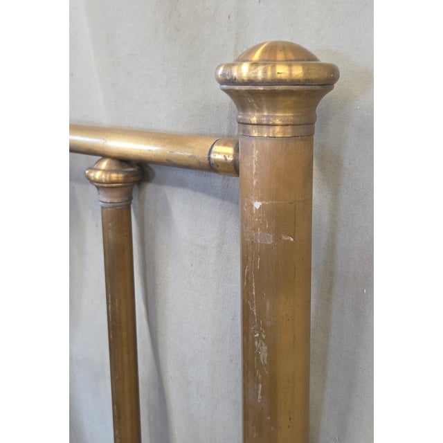 Antique Brass Twin Bed Headboards - A Pair For Sale - Image 11 of 18