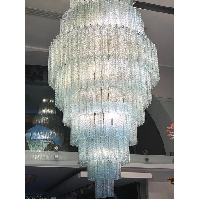 Italian Monumental Murano Glass Tronchi Chandelier, 1990s For Sale - Image 8 of 10