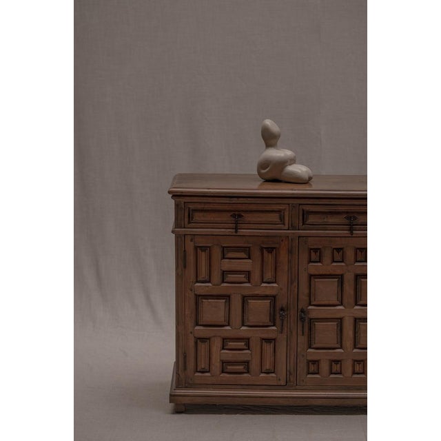 Brutalist Spanish Sideboard in Wood, 1970s For Sale - Image 11 of 18