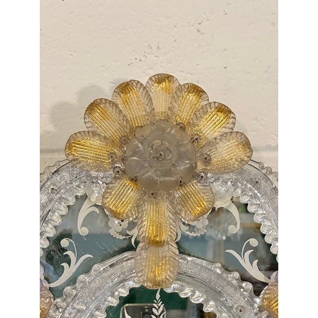 Large Murano Glass Mirror, 1960s For Sale - Image 14 of 16