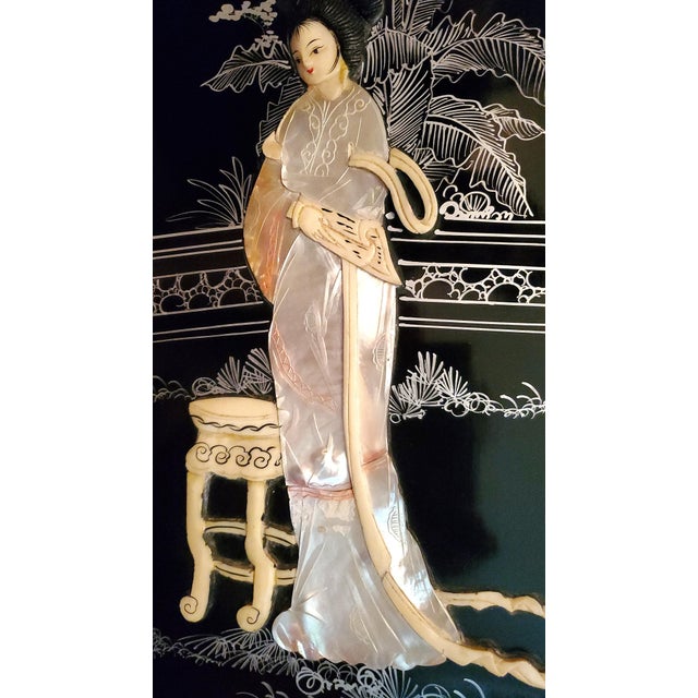 Wood Chinese Painting Wall Plaques For Sale - Image 7 of 12