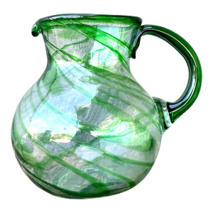 Vintage a Boho Blown Glass Pitcher