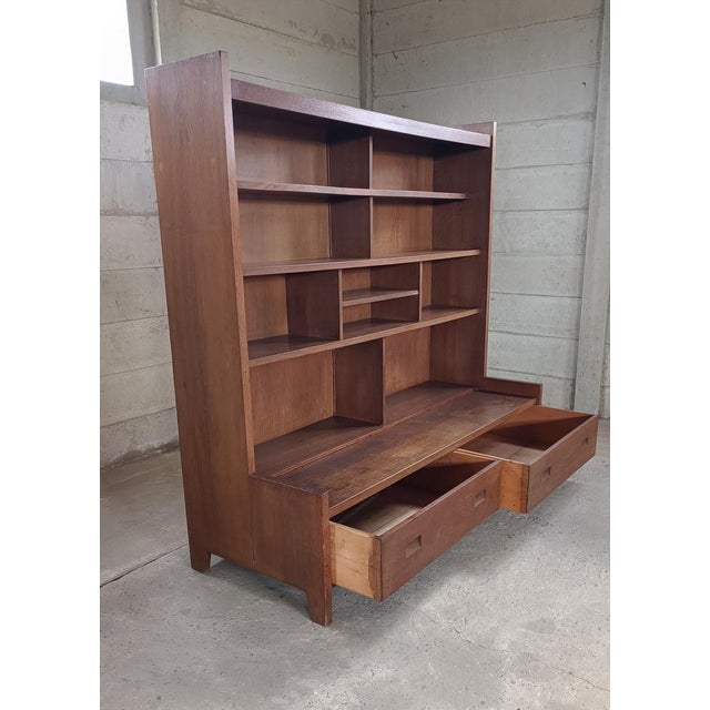 Wood Vintage Bookcase by Piet Klaarhamer, 1920s For Sale - Image 7 of 18