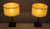 Animal Skin Red Stich Leather Table Lamps by Jacques Adnet, France, 1960s, Set of 2 For Sale - Image 7 of 9