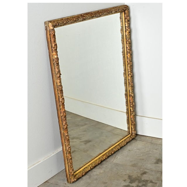 Wood French 19th Century Gilt Mirror of Acorns and Oak Leaves For Sale - Image 7 of 11