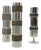 Brutalist Metal Vases from BMF, Germany, 1970s, Set of 3 For Sale