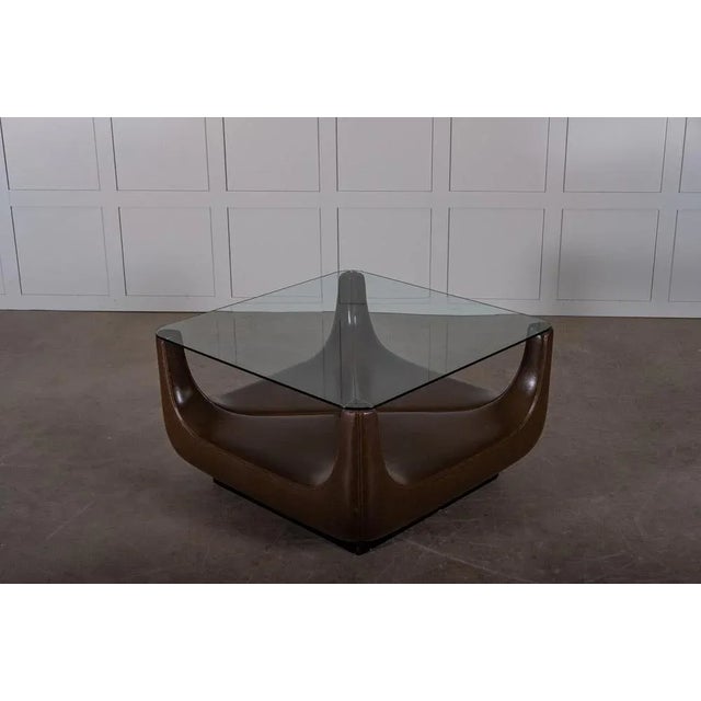 1970s Coffee Table with Glass Top, 1970s For Sale - Image 5 of 8