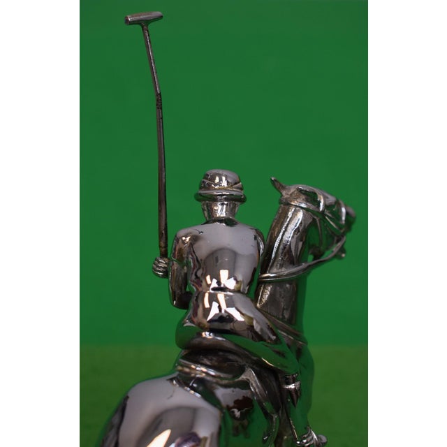 Traditional Chrome-Plate English Polo Player Car Mascot For Sale - Image 3 of 5
