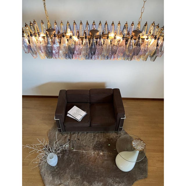 Glass Murano Poliedri Chandelier by Carlo Scarpa, 1990 For Sale - Image 7 of 18