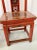 Wood Chinese Red Side Chairs - a Pair For Sale - Image 11 of 11
