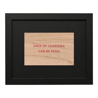 Jenny Holzer, Truisms 'Lack of Charisma Can Be Fatal', 1977-1979 For Sale