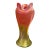 Bohemian Rindskopf Pepita Handblown Iridescent Vase Circa 1900. Vase For Sale