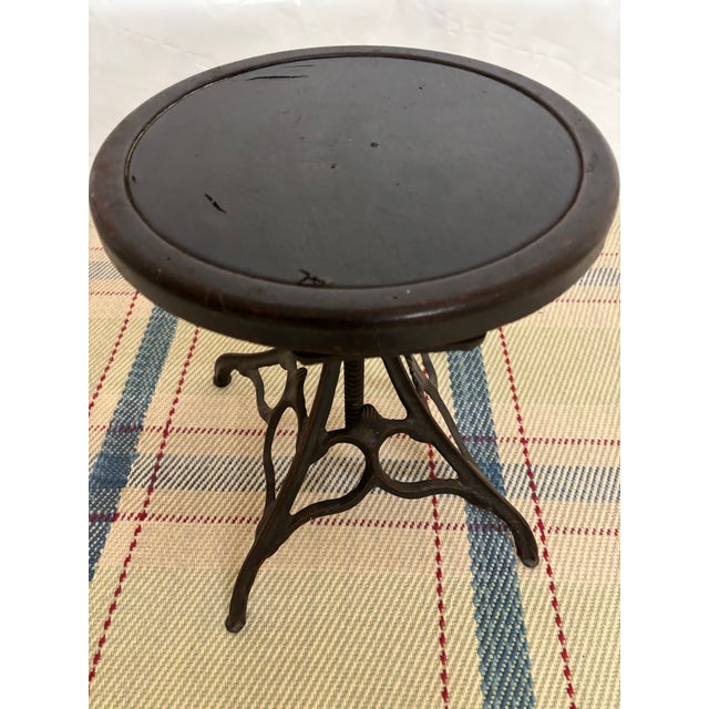 Antique Adjustable Watchmaker’s Stool For Sale In New York - Image 6 of 9