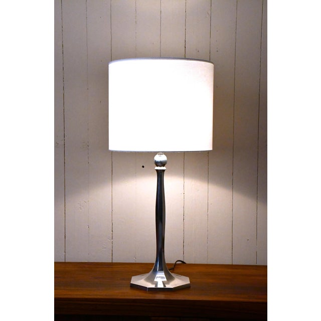 Swedish Silverplate Table Lamp from Herman Bergmans Konstgjuteri, 1920s For Sale - Image 4 of 18