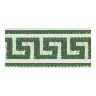 Schumacher Ganton Tape Indoor & Outdoor in Green For Sale