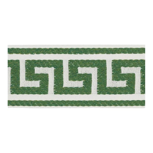 Schumacher Ganton Tape Indoor & Outdoor in Green For Sale