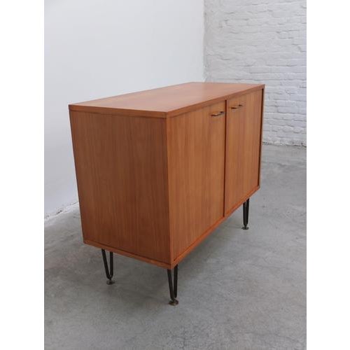 Honey Colored Cabinets by Alfred Hendrickx for Belform, 1950s, Set of 2 For Sale - Image 15 of 18