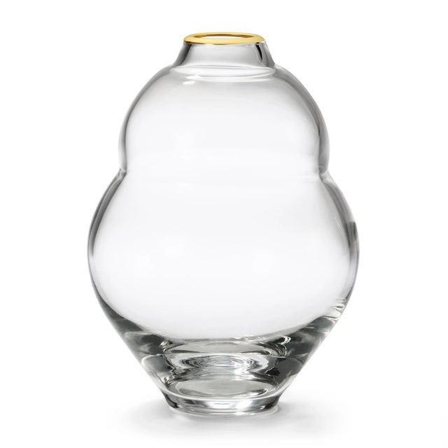 AERIN AERIN Sancia Gourd Glass Vase, Clear For Sale - Image 4 of 4