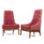 Mid-Century Modern t.h. Robsjohn Gibbings for Widdicomb Mid Century Highback Lounge Chairs - Pair For Sale - Image 3 of 12